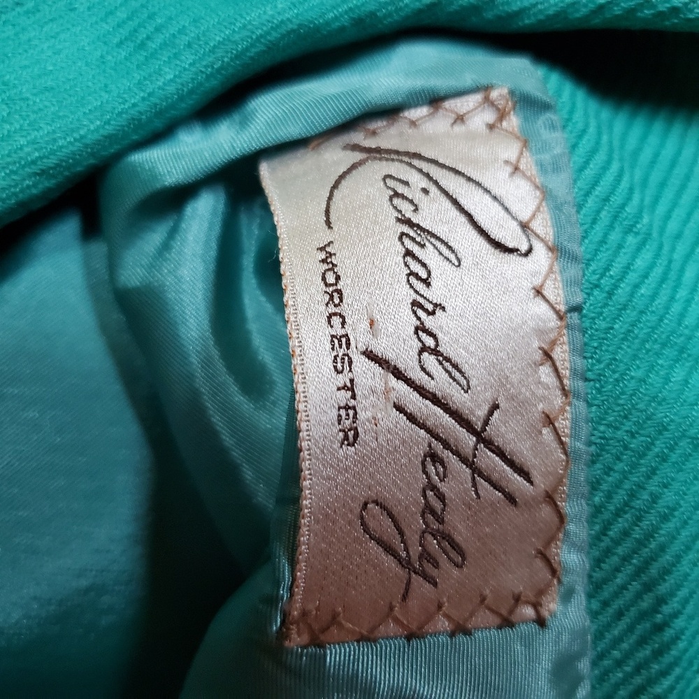 1950s Richard Healy Green/Blue, Wool, Lined Suit - Picture 7 of 7